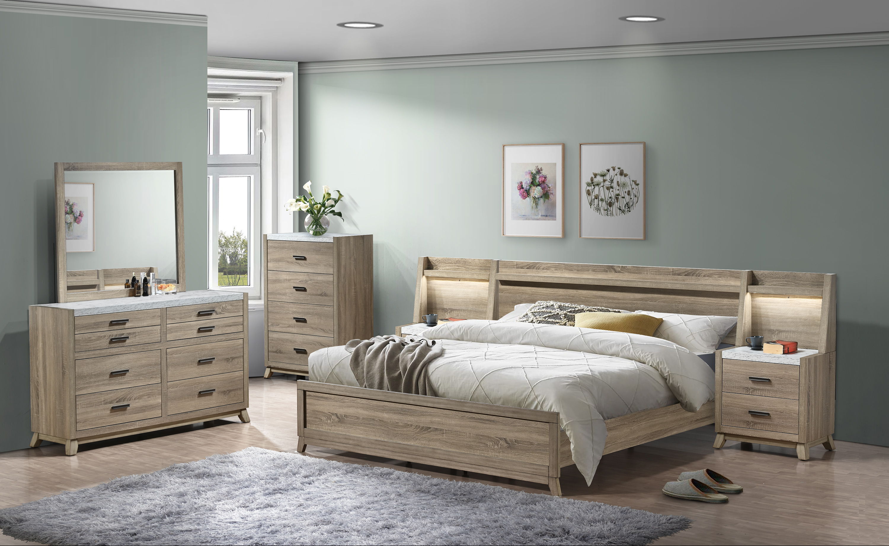 Tilston - King Bed - Natural