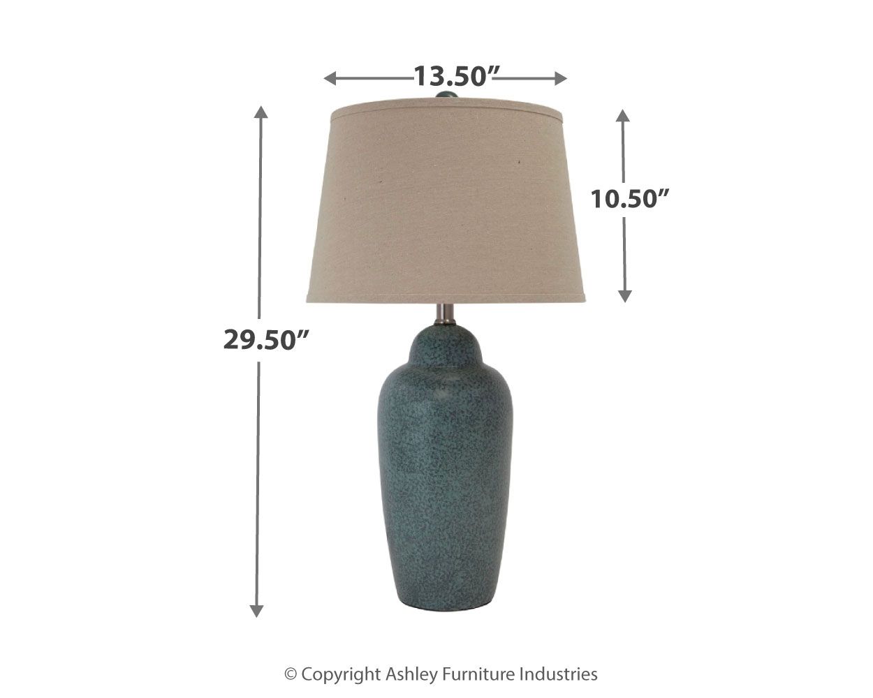 Saher - Green - Ceramic Table Lamp - Earthy Ceramic