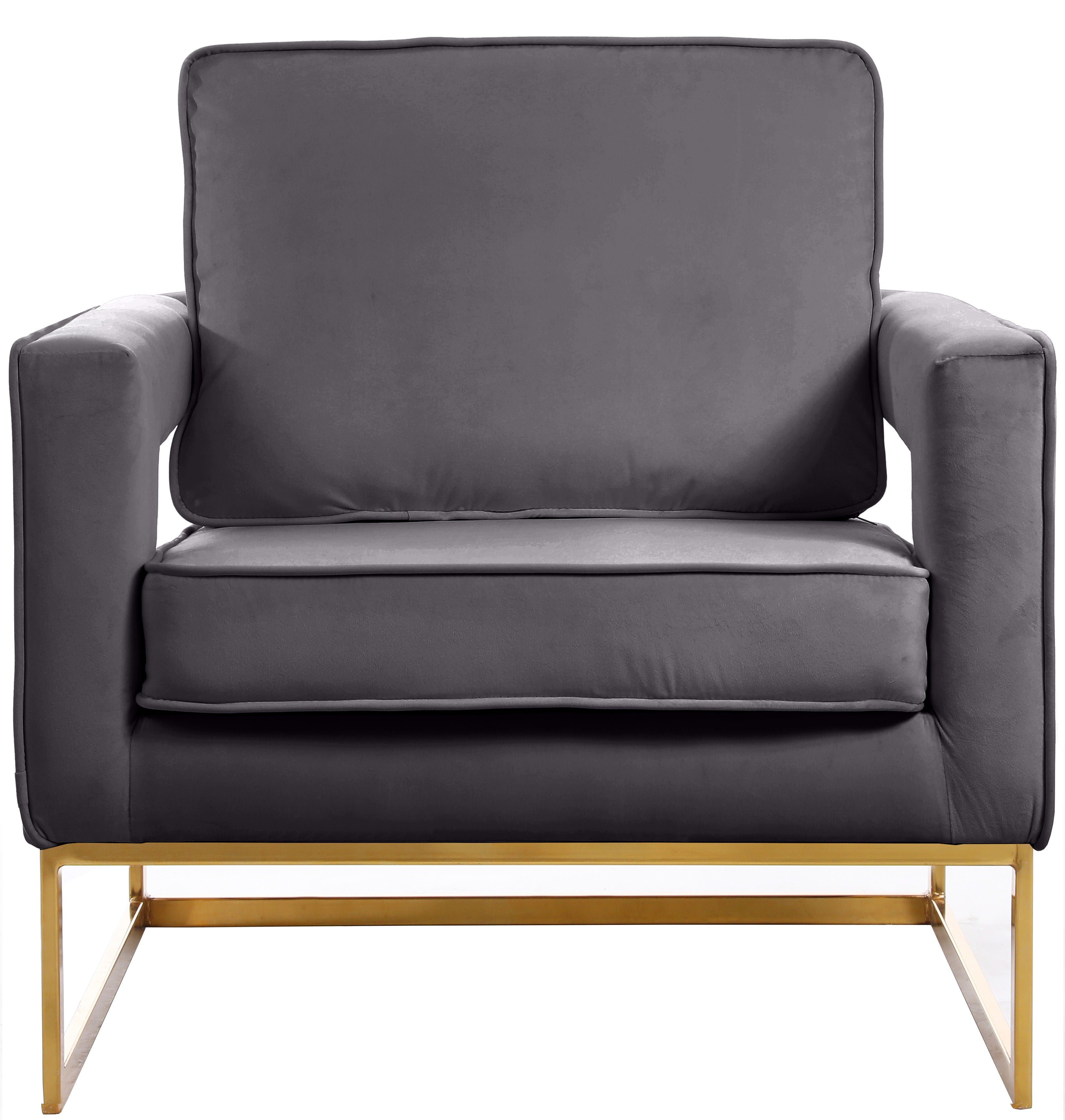 Noah - Accent Chair with Gold Legs