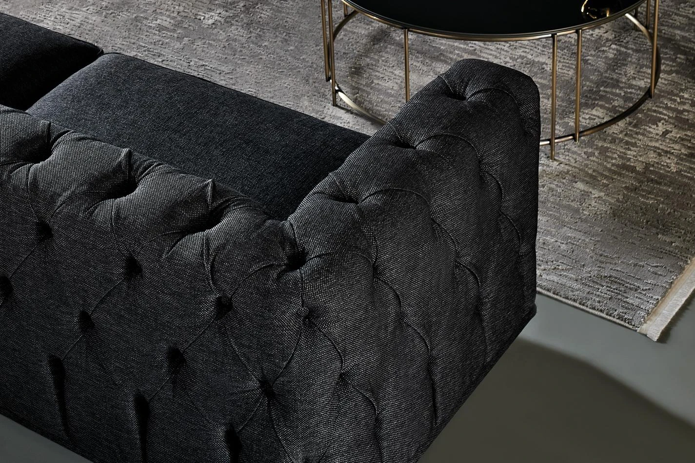 Sirona 3-Seater Sofa (Black)