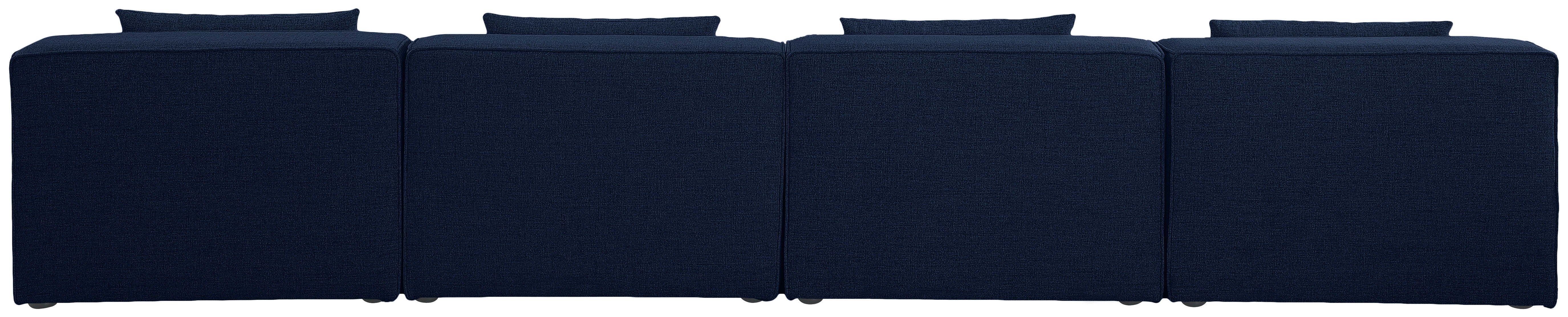 Cube - Linen Modular 4 Seat Armless Sofa