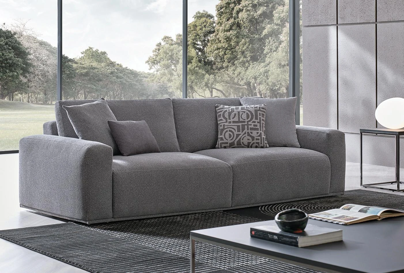Melbourne 3-Seater Sofa (Light Grey)