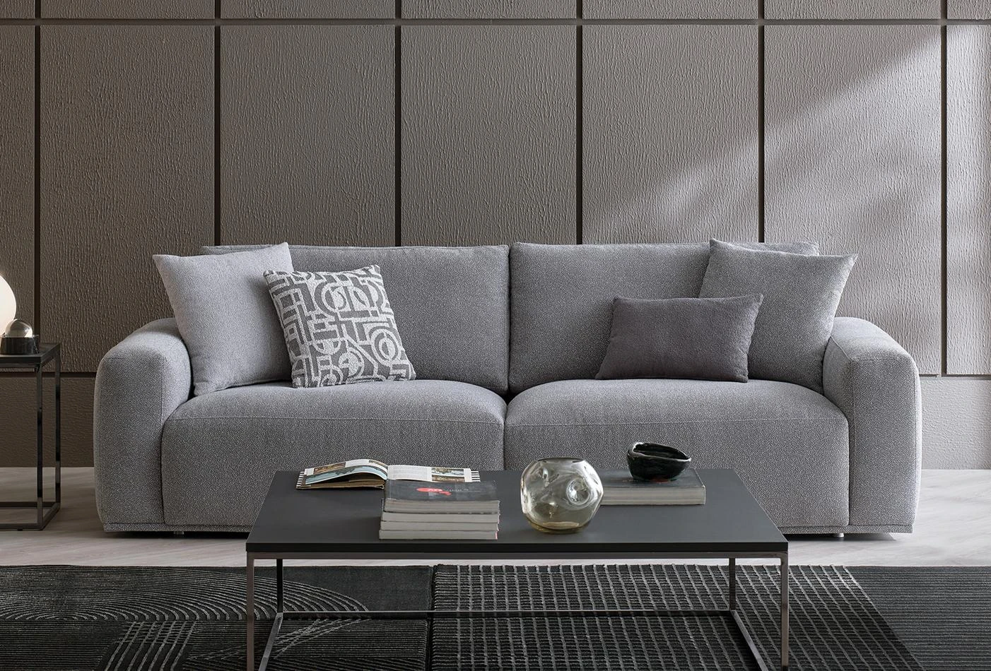 Melbourne 3-Seater Sofa (Light Grey)
