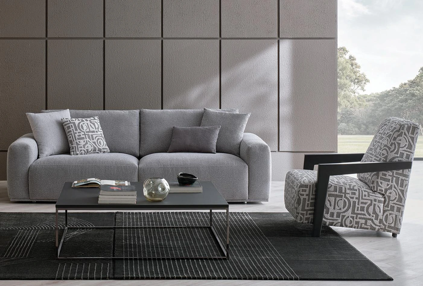 Melbourne 3-Seater Sofa (Light Grey)