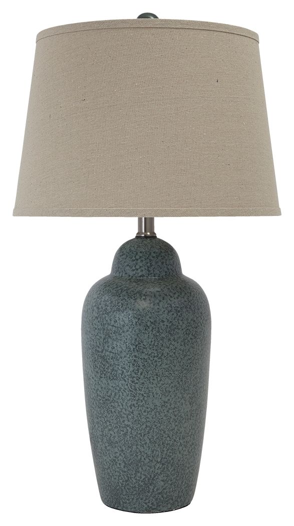 Saher - Green - Ceramic Table Lamp - Earthy Ceramic