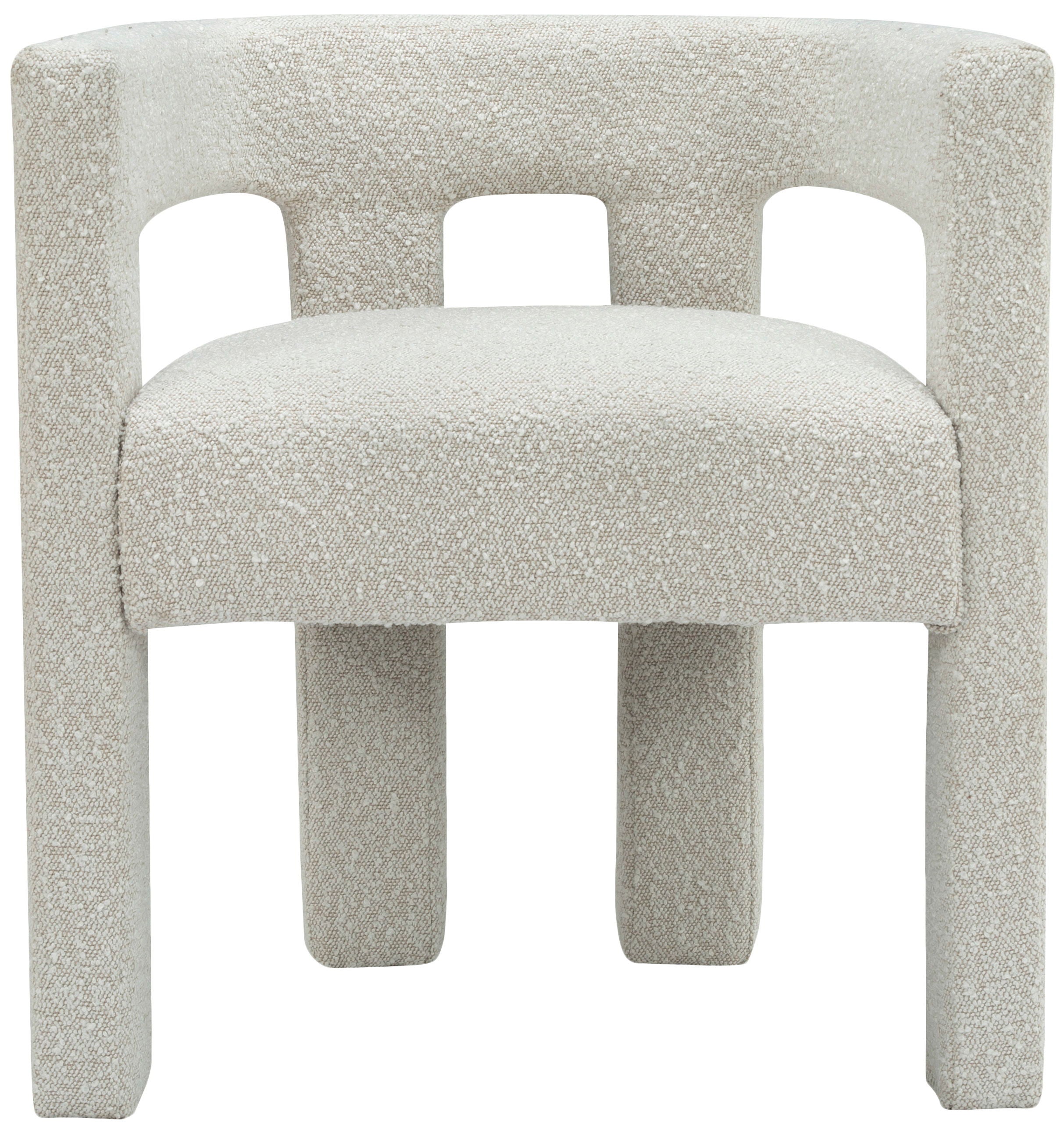 Athena - Boucle Fabric Dining Chair