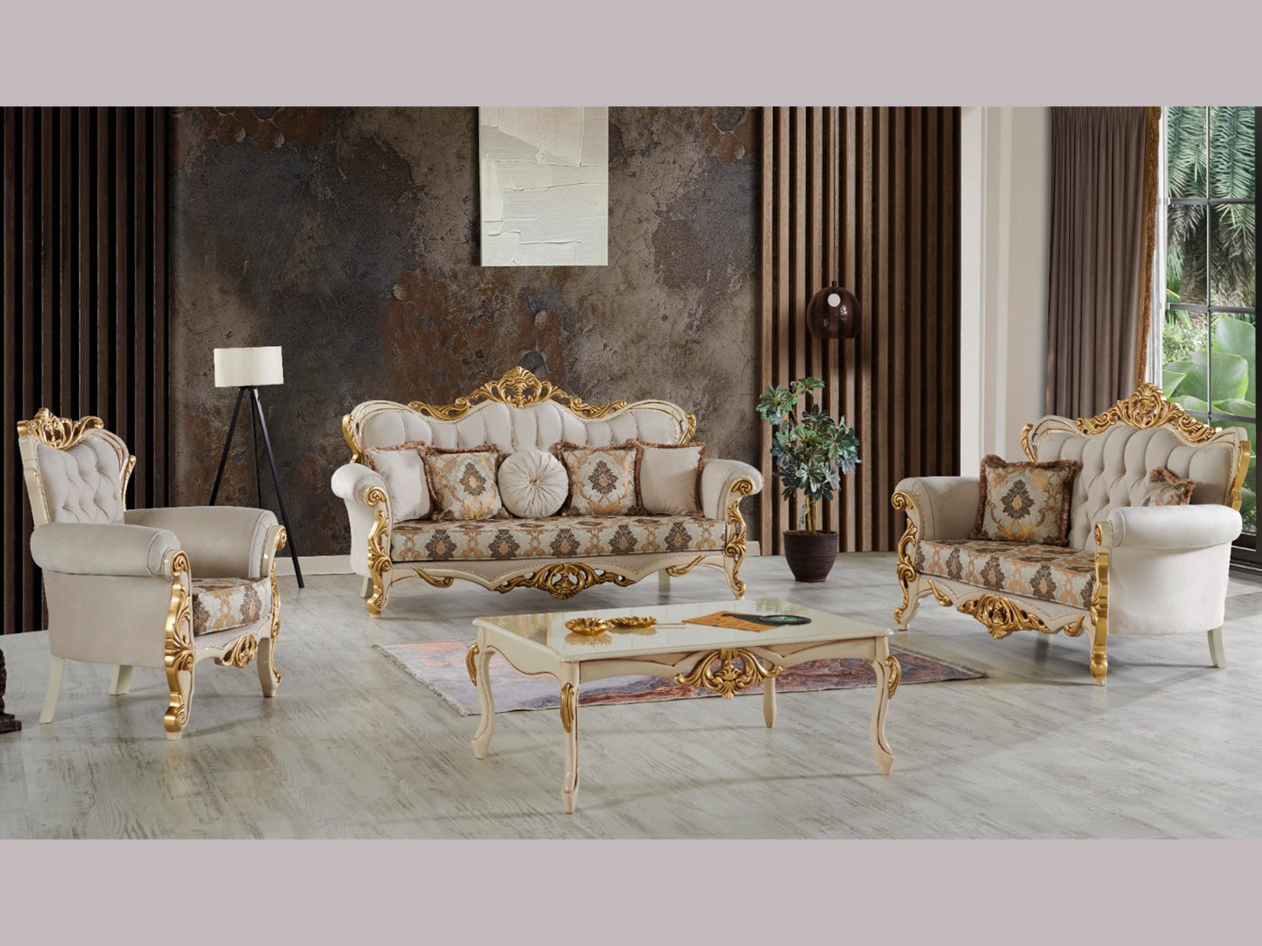 Buse Traditional Living Room Set