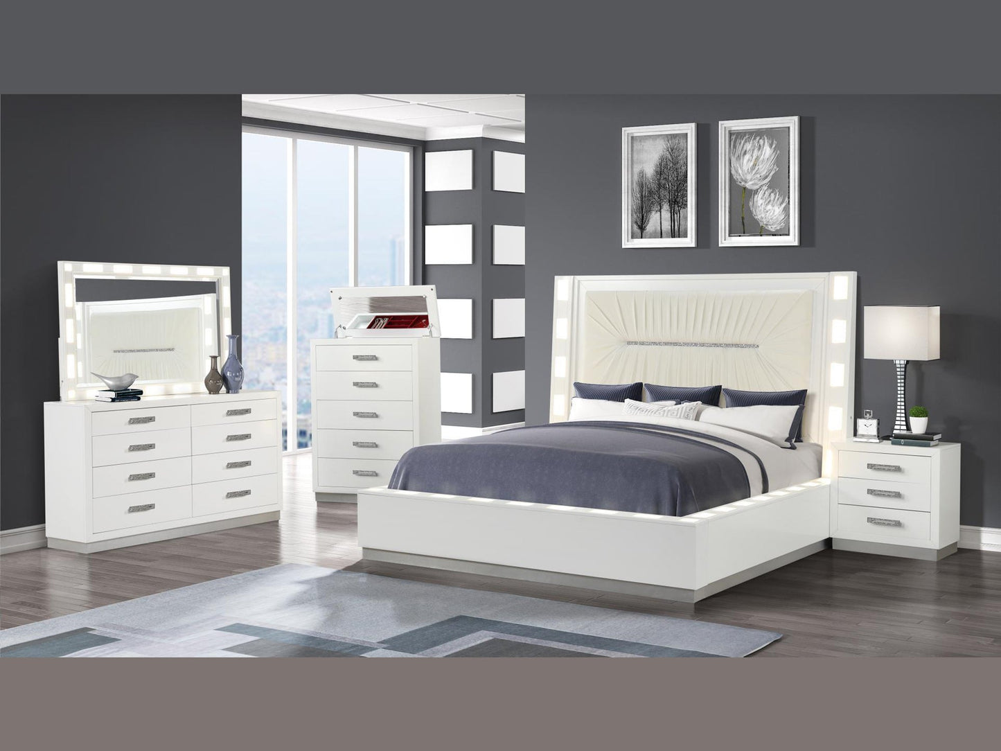 Coco 27" Tall 3 Drawer Nightstand