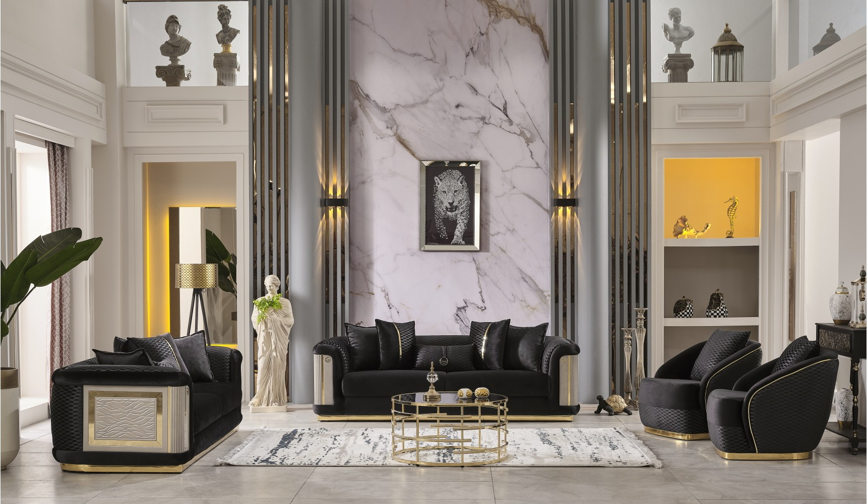 Elegance Stationary Living Room Set