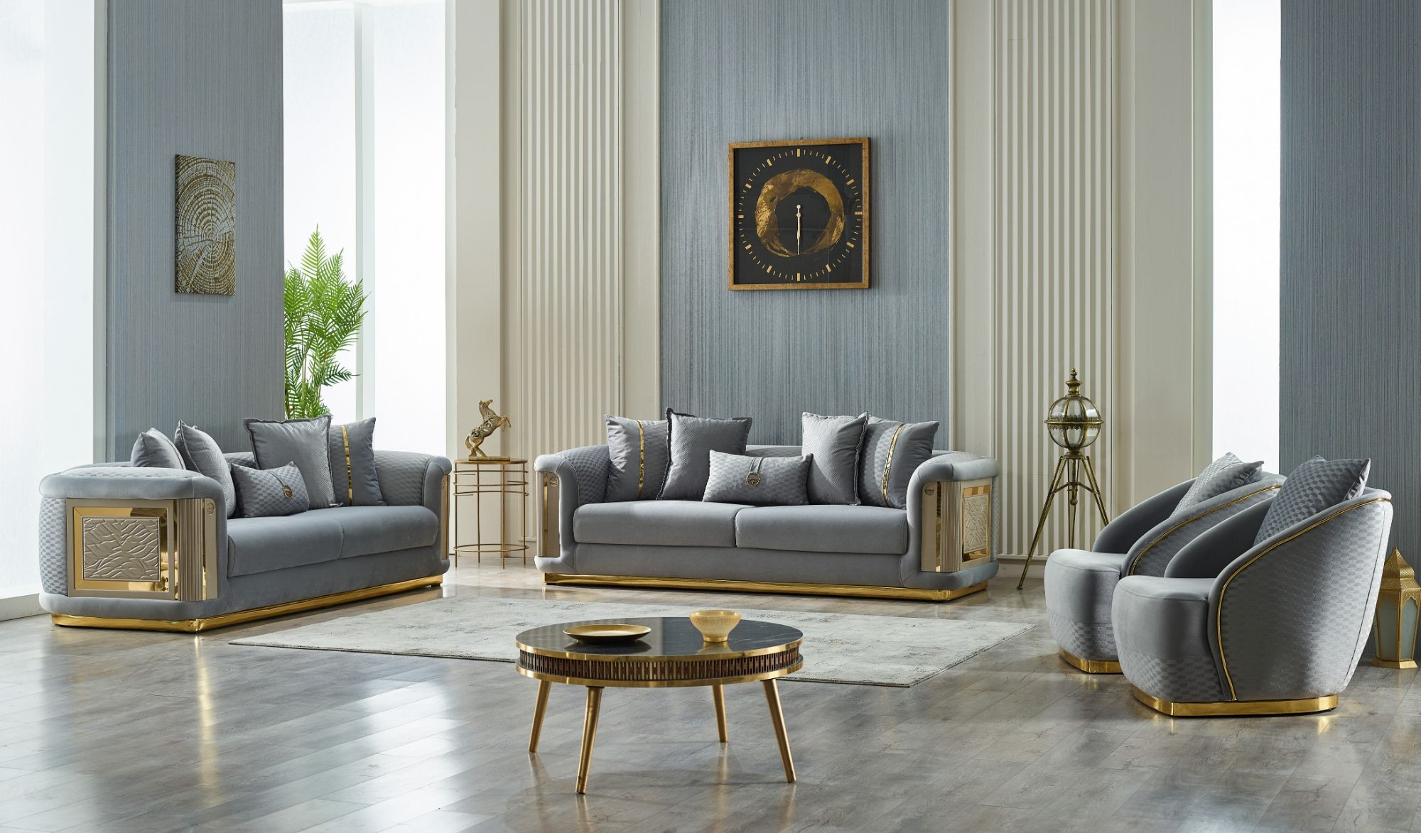 Elegance Stationary Living Room Set