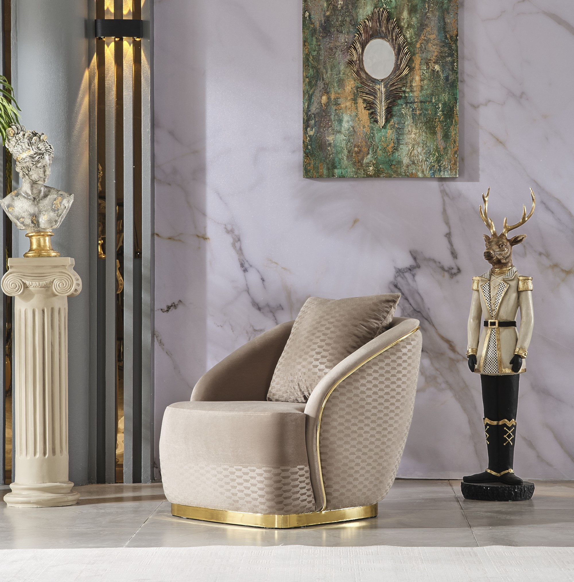 Elegance Stationary Living Room Set