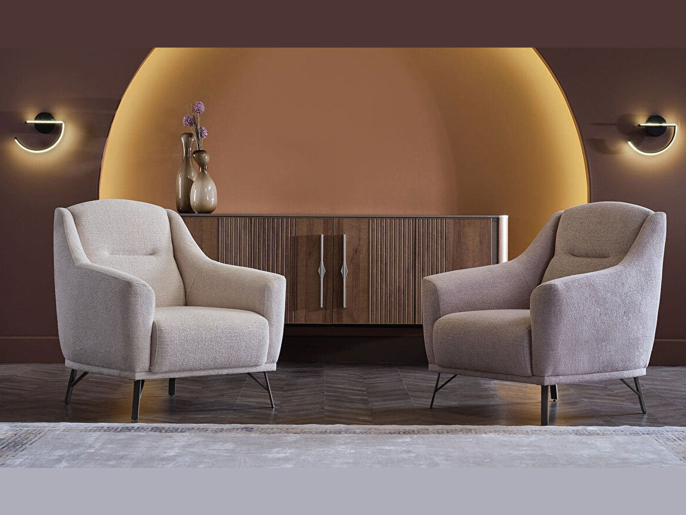 Mirante Living Room Set (Beatto Cream)