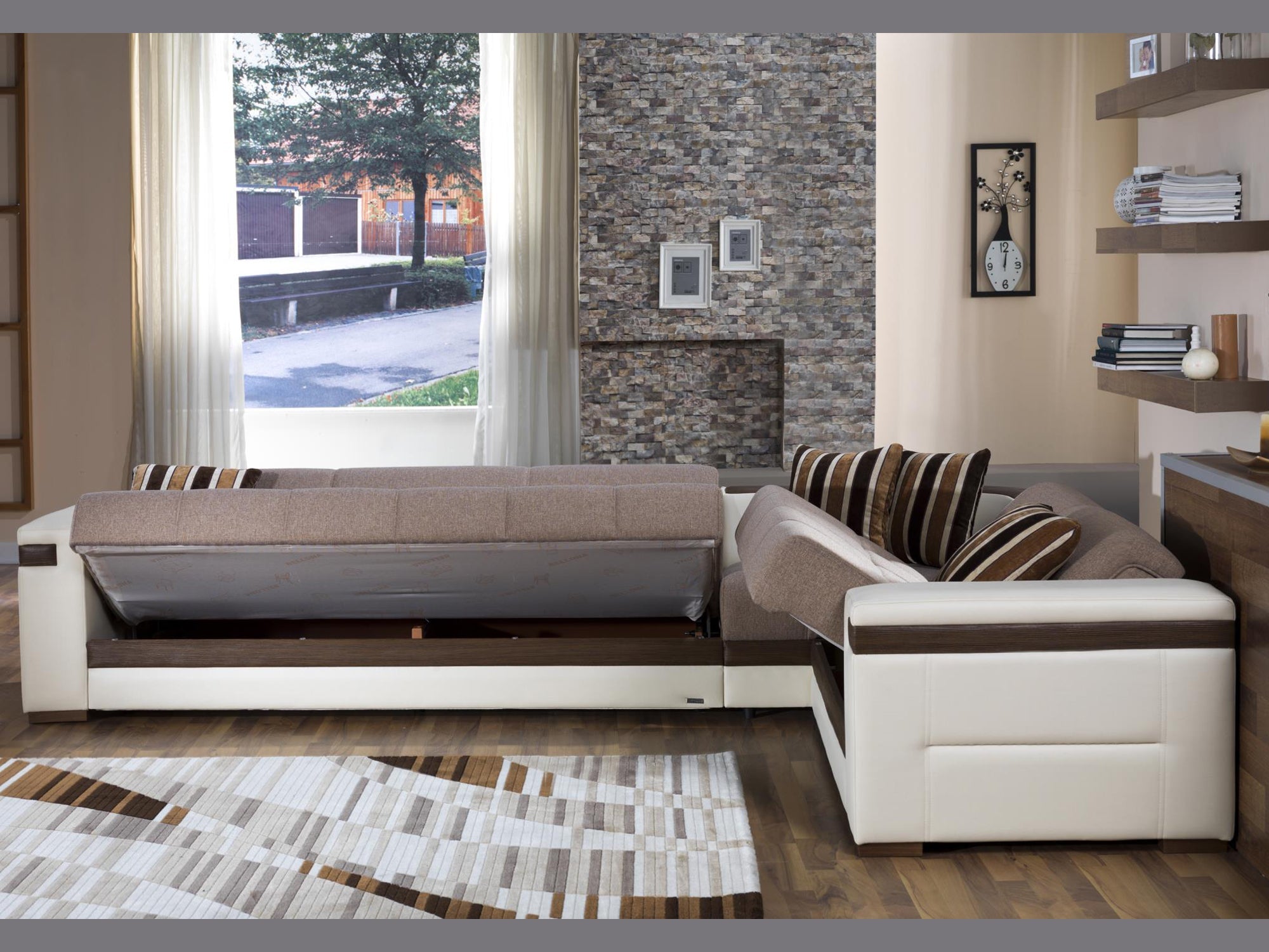 Moon Sectional (Platin Mustard) 4 Pieces