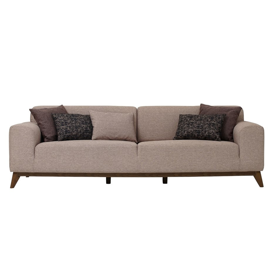 Netha 3 Seater Sofa Bed (Cream)