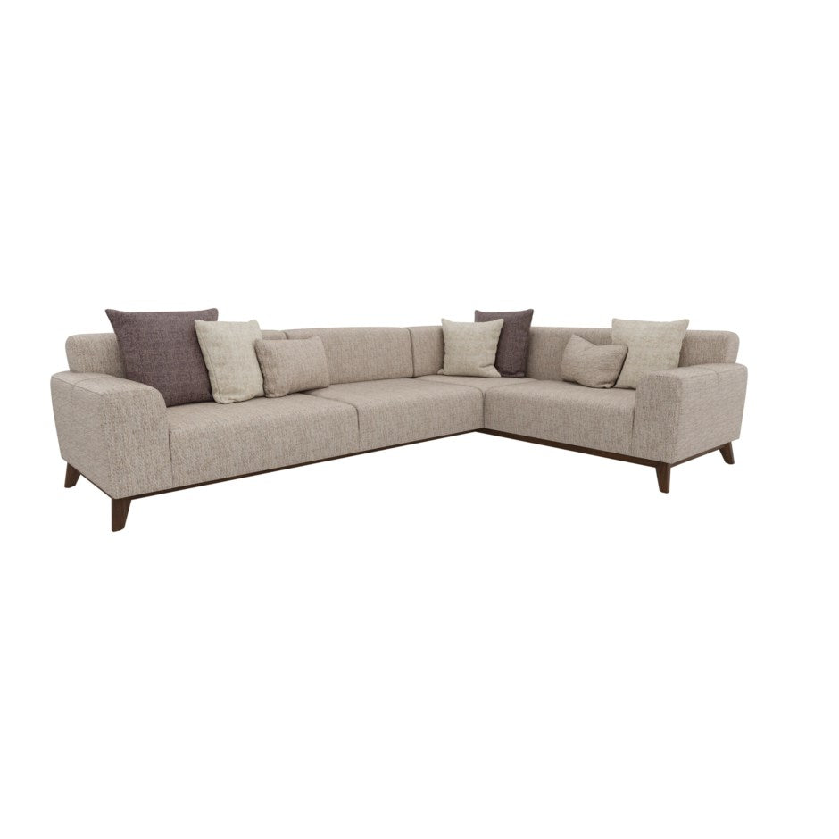 Netha Corner Sofa Bed Right Hand Facing (Cream)