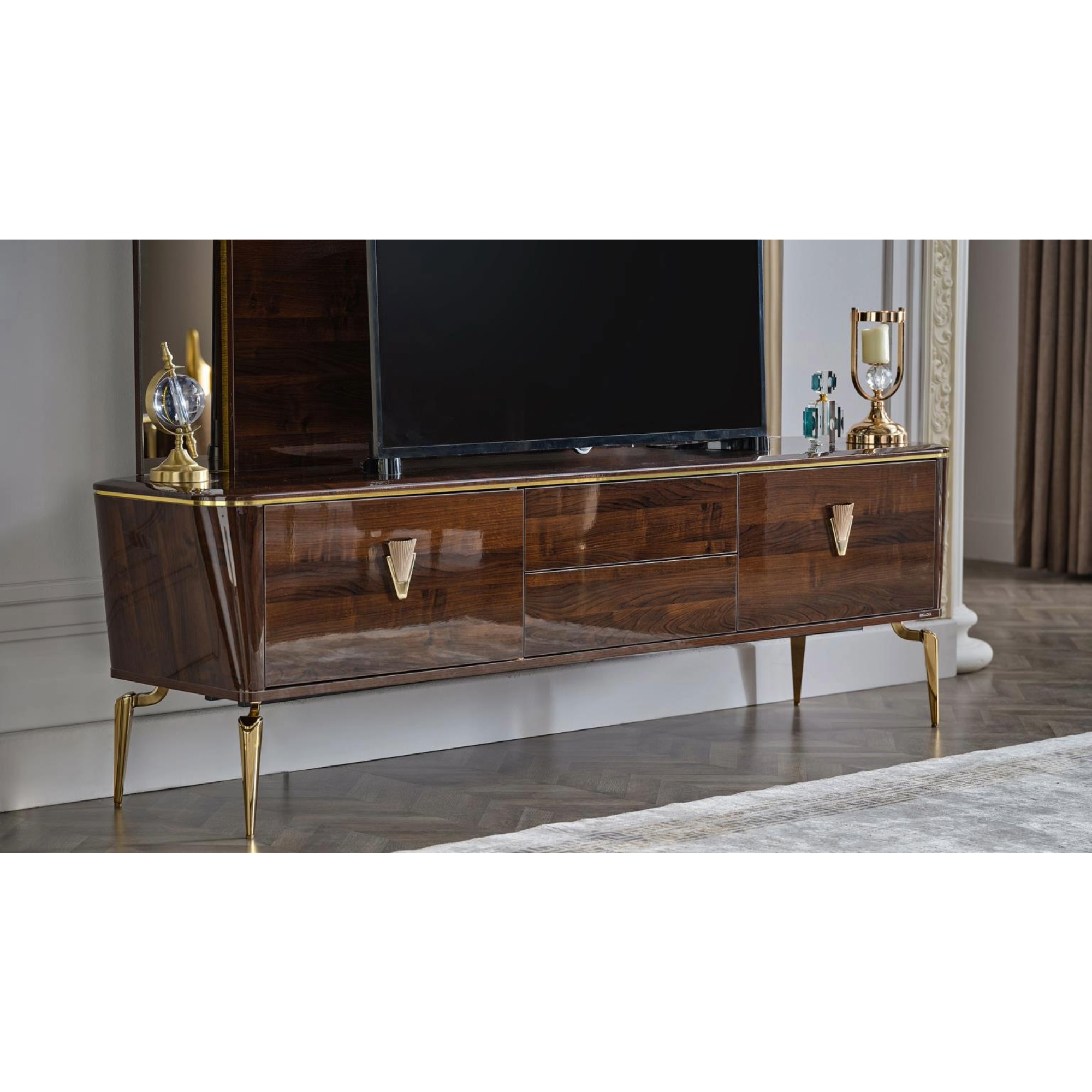 Plaza Tv Stand (Walnut)