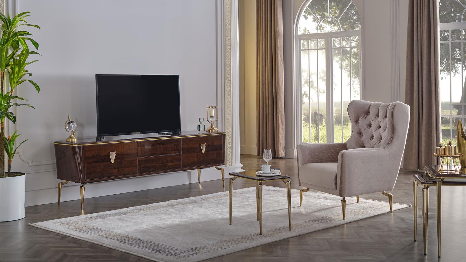 Plaza Tv Stand (Walnut)