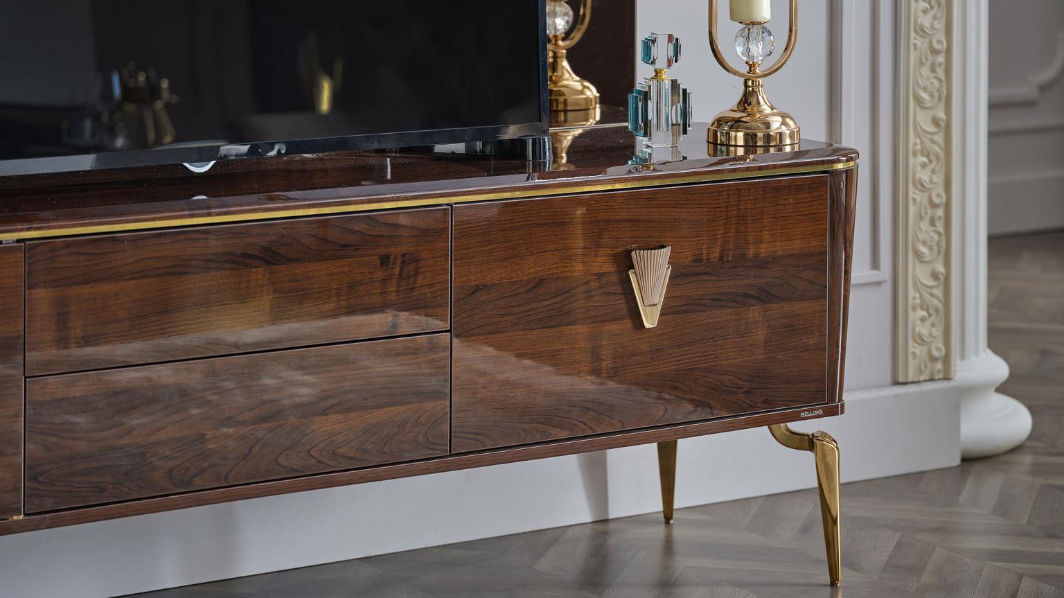Plaza Tv Stand (Walnut)