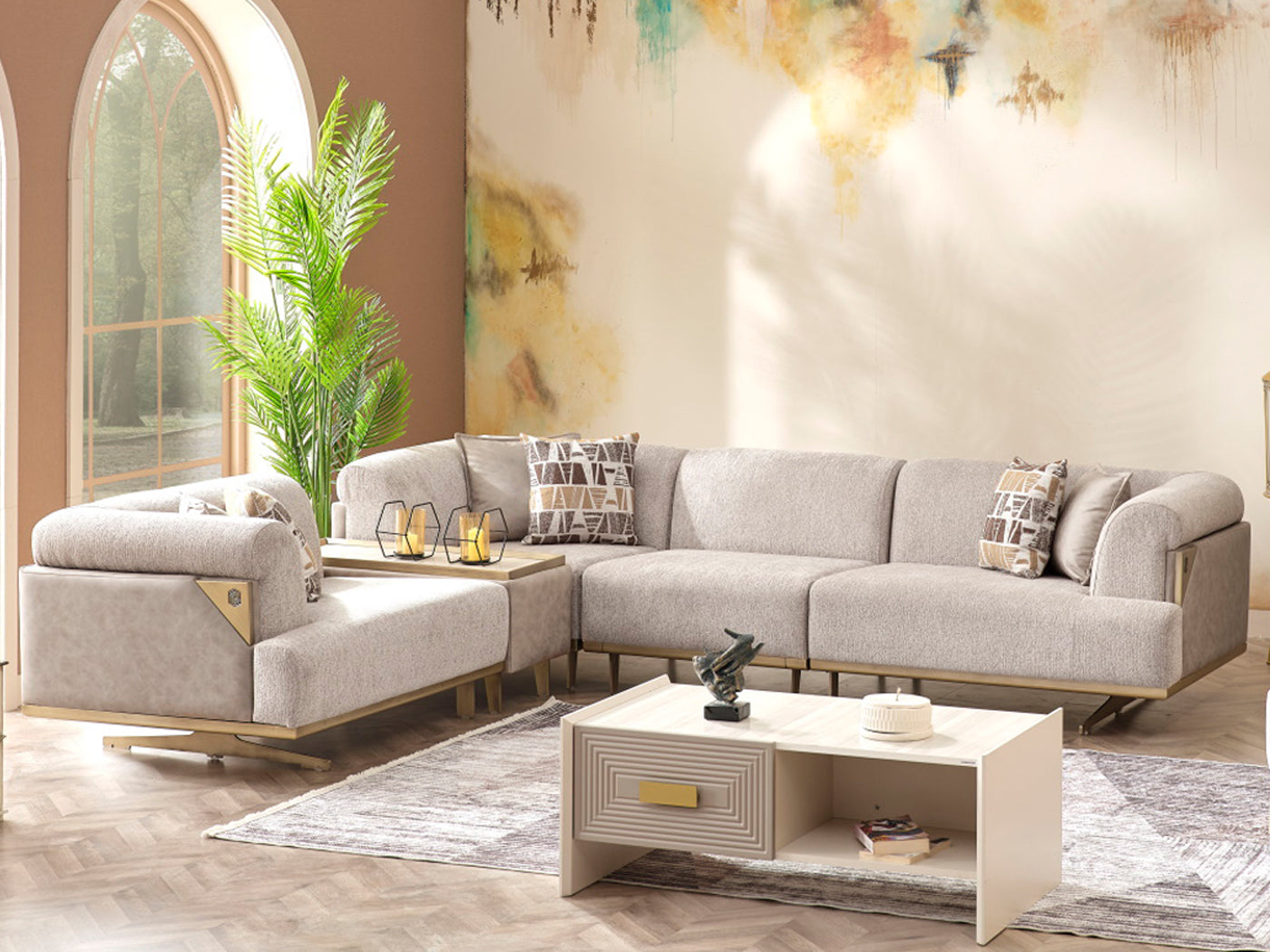 Urla Modular Sectional Cream
