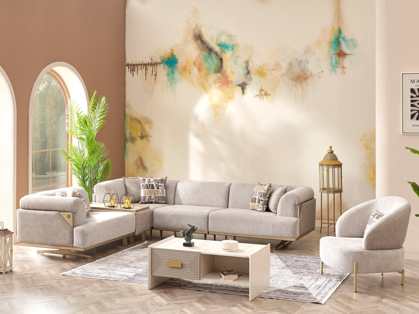 Urla Modular Sectional Cream