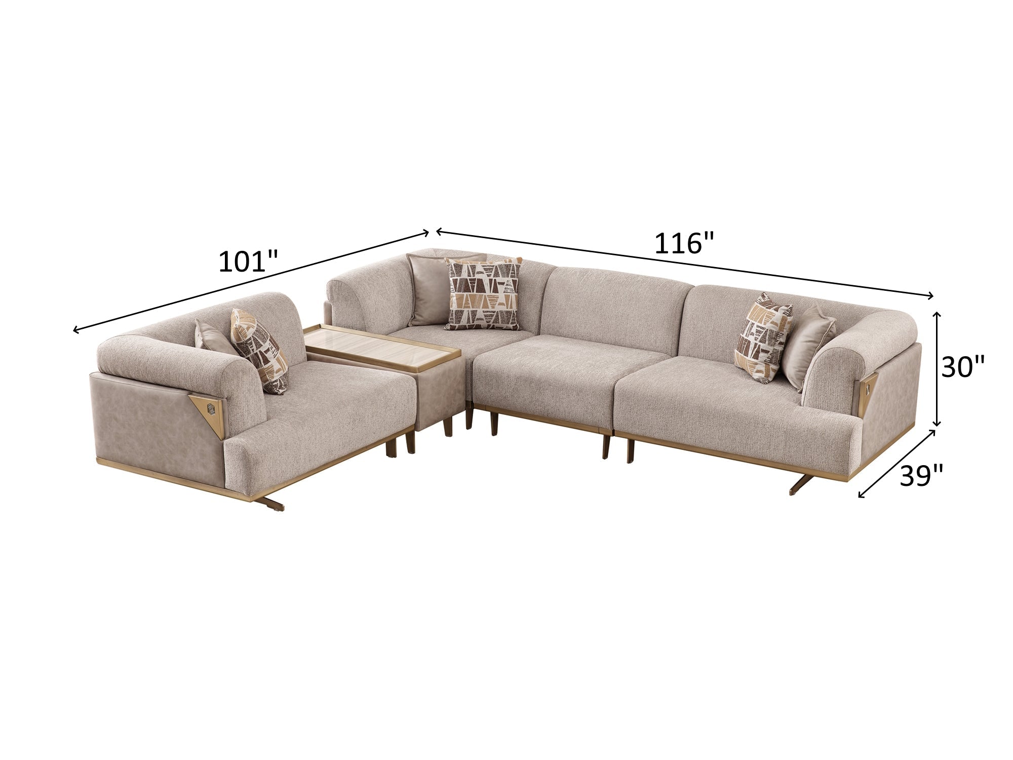 Urla Modular Sectional Cream
