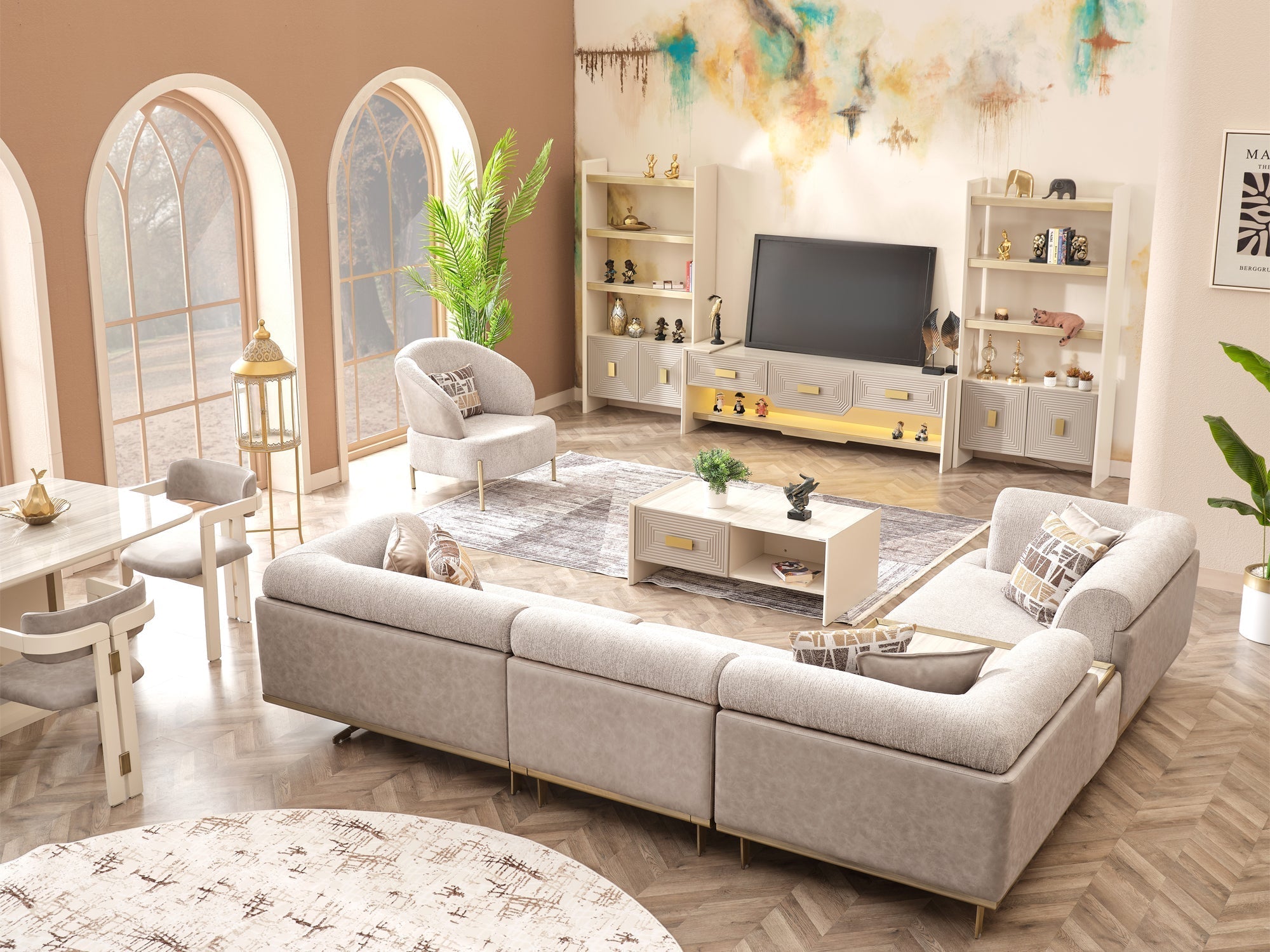 Urla Modular Sectional Cream