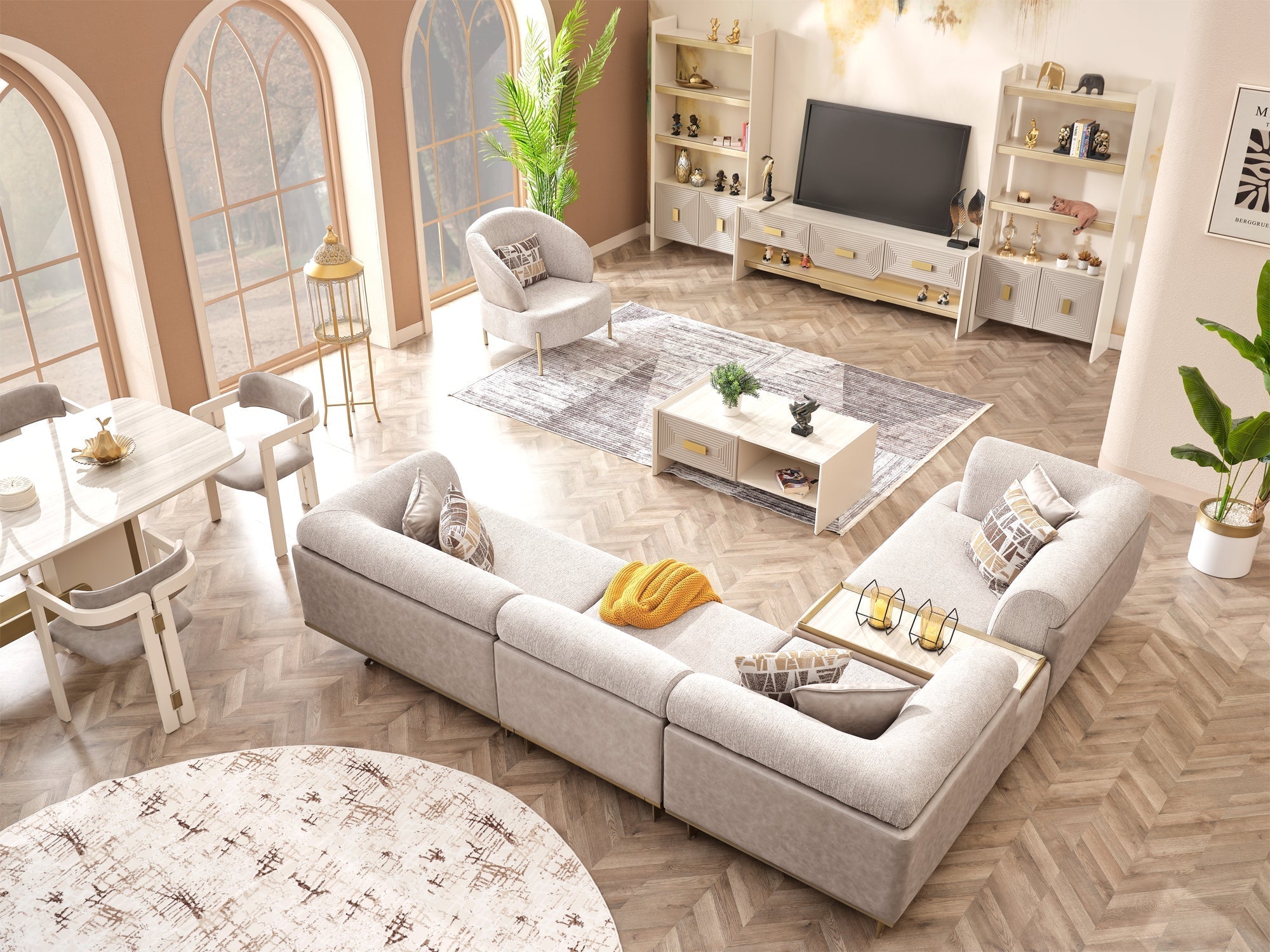 Urla Modular Sectional Cream