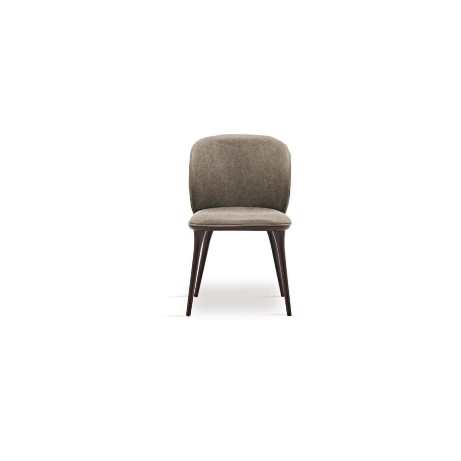 Vienna Dining Chair Grey (Wooden Leg)