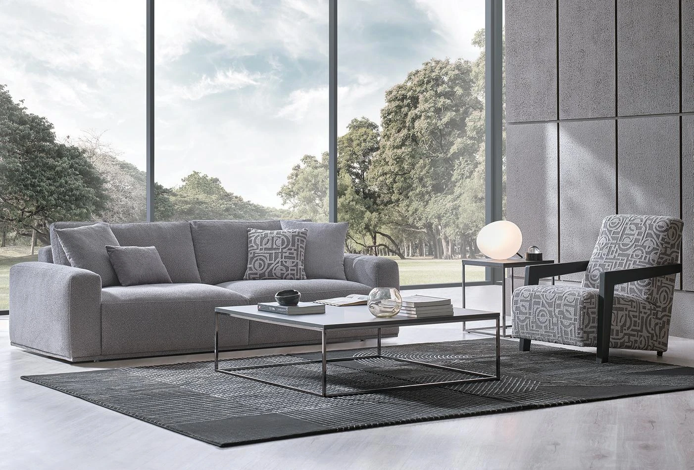 Melbourne 3-Seater Sofa (Light Grey)