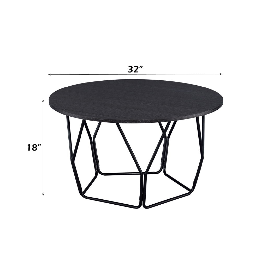 Sytira - Coffee Table - Espresso & Black