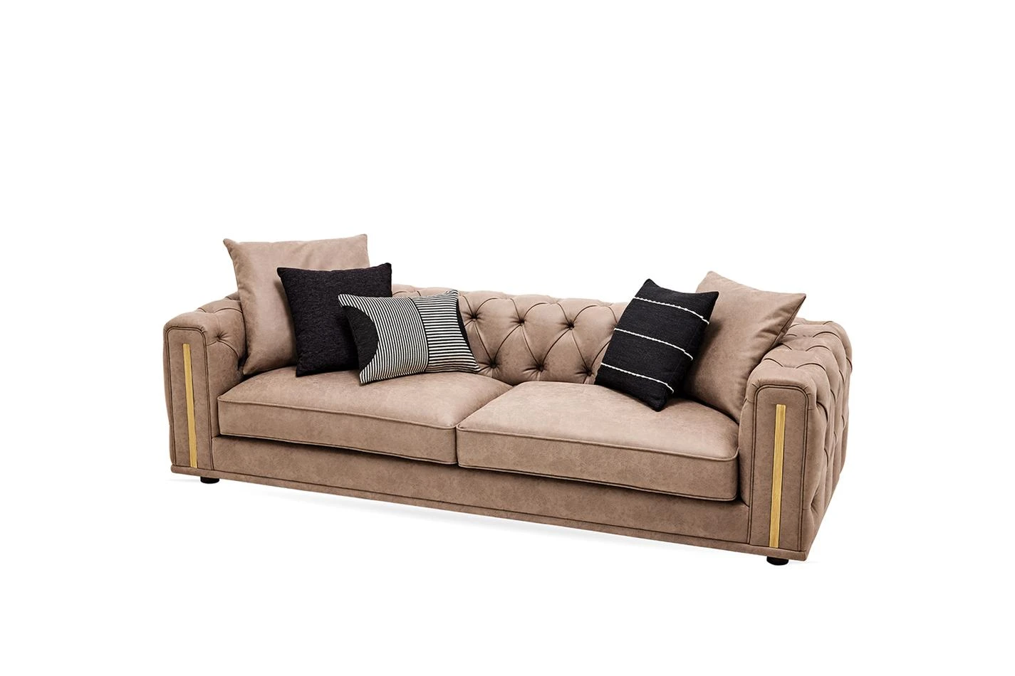 Sirona 3.5-Seater Sofa (Dark Taupe)