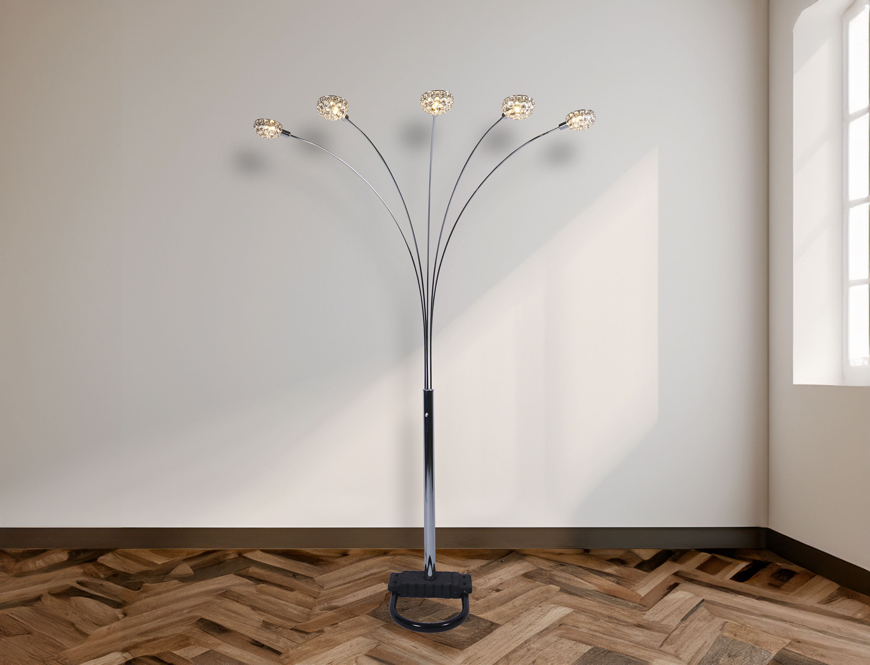 Half Moon Floor Lamp - Black