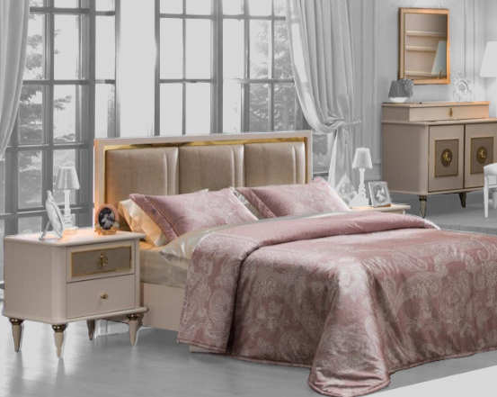 Mistral Opak White Queen Storage Bedroom Set