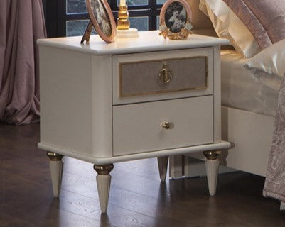 Mistral Opak White Nightstand