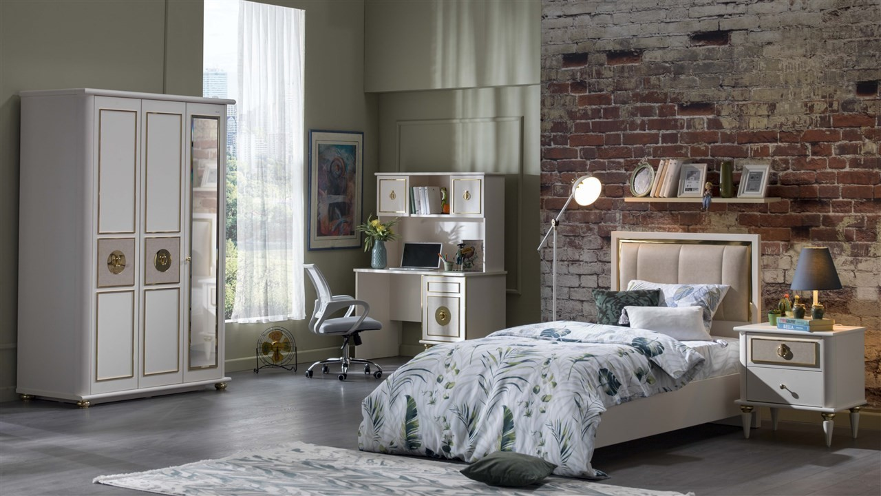 Mistral Opak White Nightstand