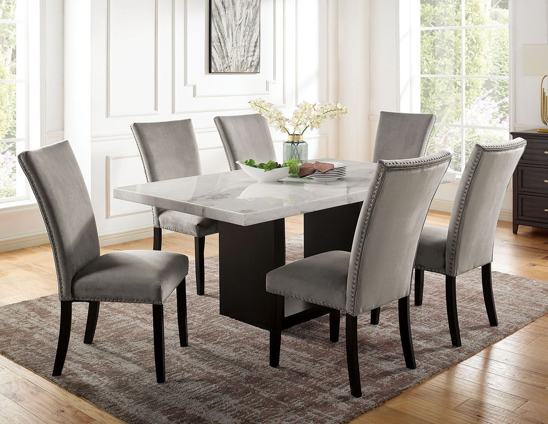 Kian - Dining Table - White / Black