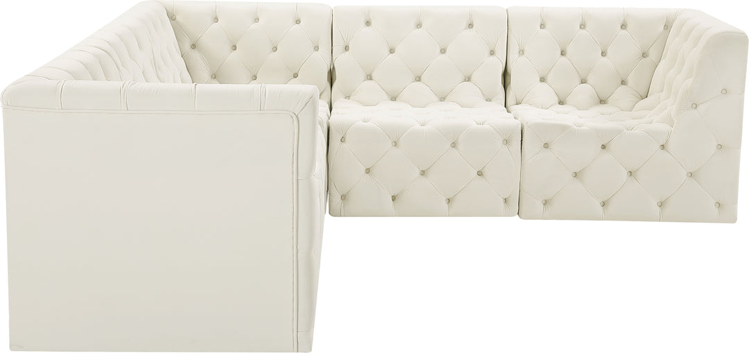 Tuft - Modular Sectional 5 Piece - Cream