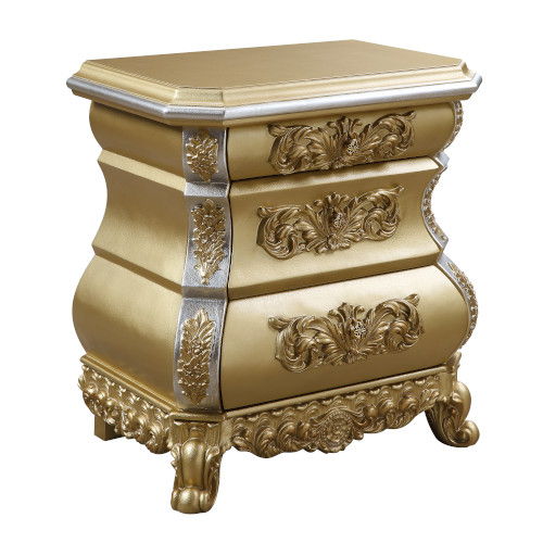 Seville - Nightstand - Gold Finish