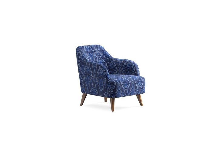 Navy Blue Linen Sona Armchair