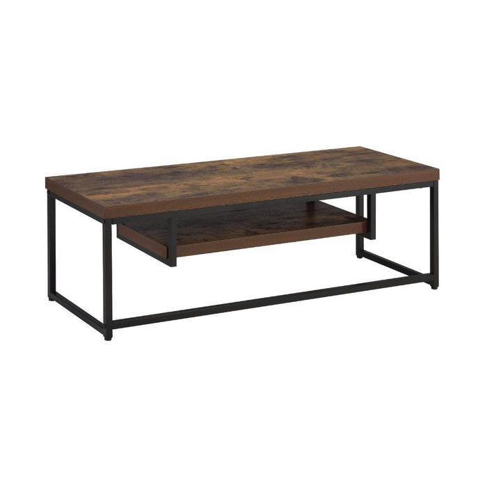 Bob - TV Stand - Weathered Oak & Black