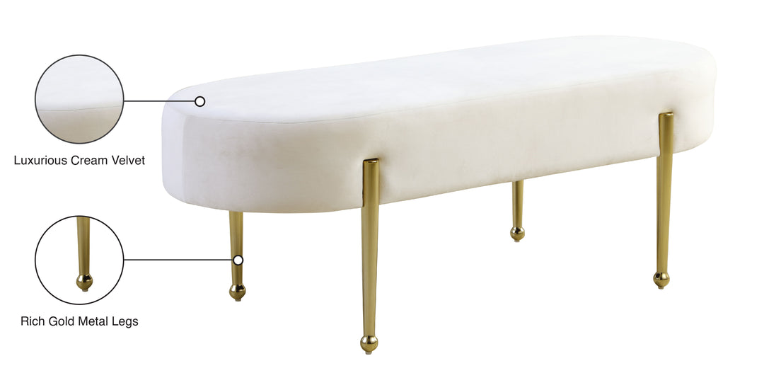 Gia - Velvet Bench