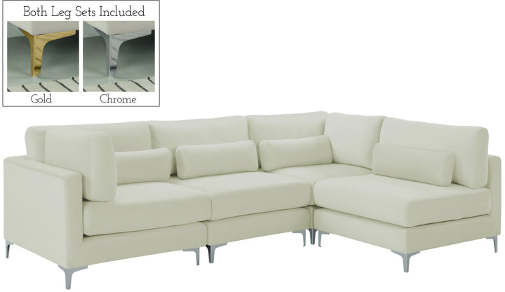 Julia - Modular Sectional 4 Piece - Cream