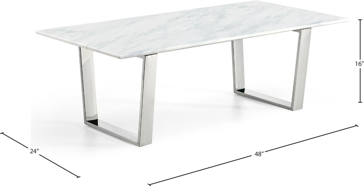 Carlton - Coffee Table - Pearl Silver