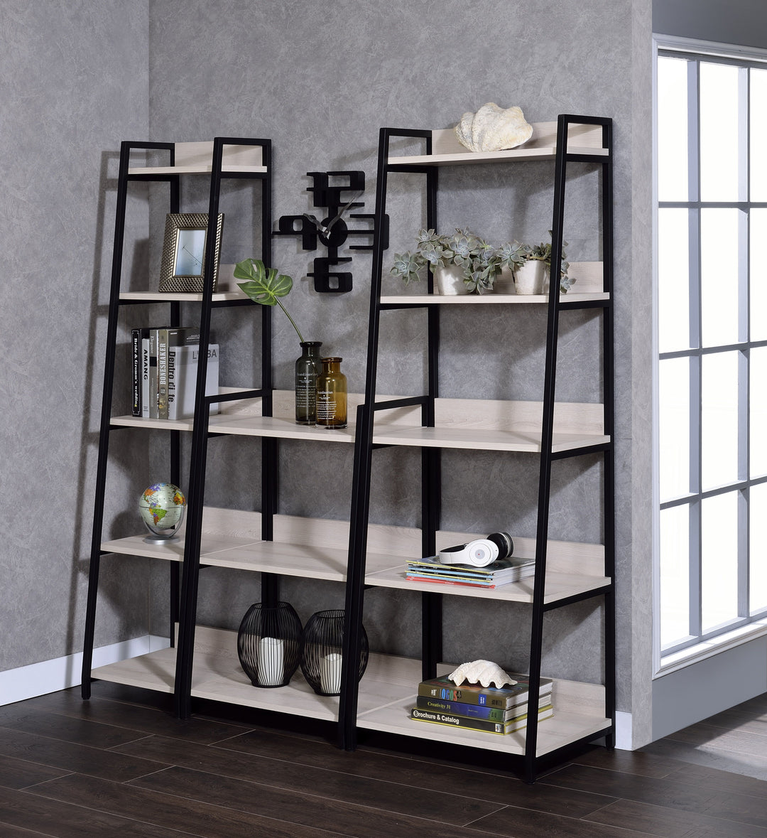 Wendral - Bookshelf - Natural & Black - 67"