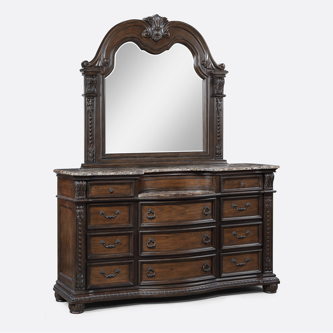 Stanley - Dresser & Mirror - Oak