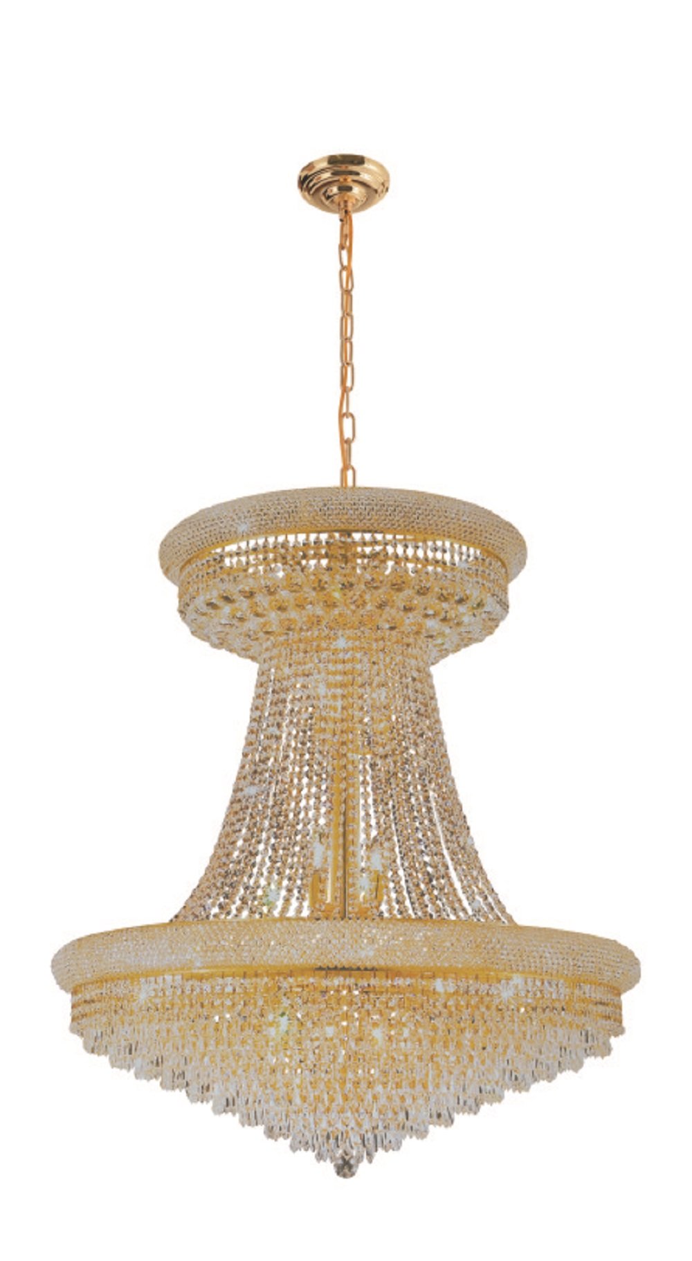 1006HC 24x28 GOLD CHANDELIER