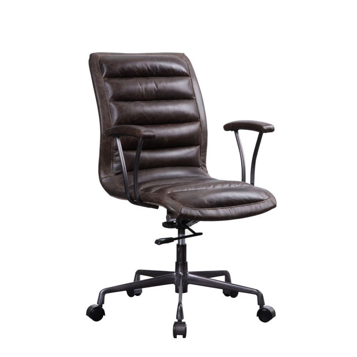 Zooey - Executive Office Chair - Distress Chocolate Top Grain Leather