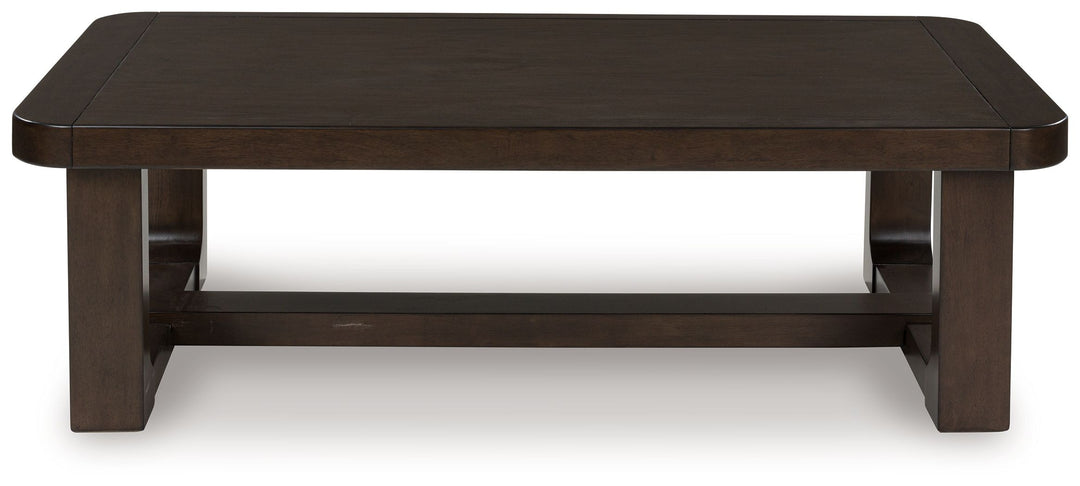 Breckington - Dark Brown - Rectangular Cocktail Table