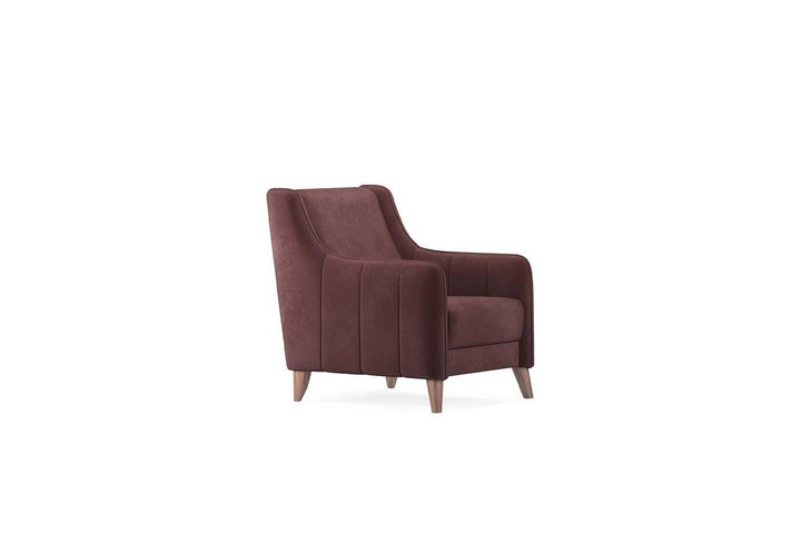 Purple Colt Feather Fabia Armchair