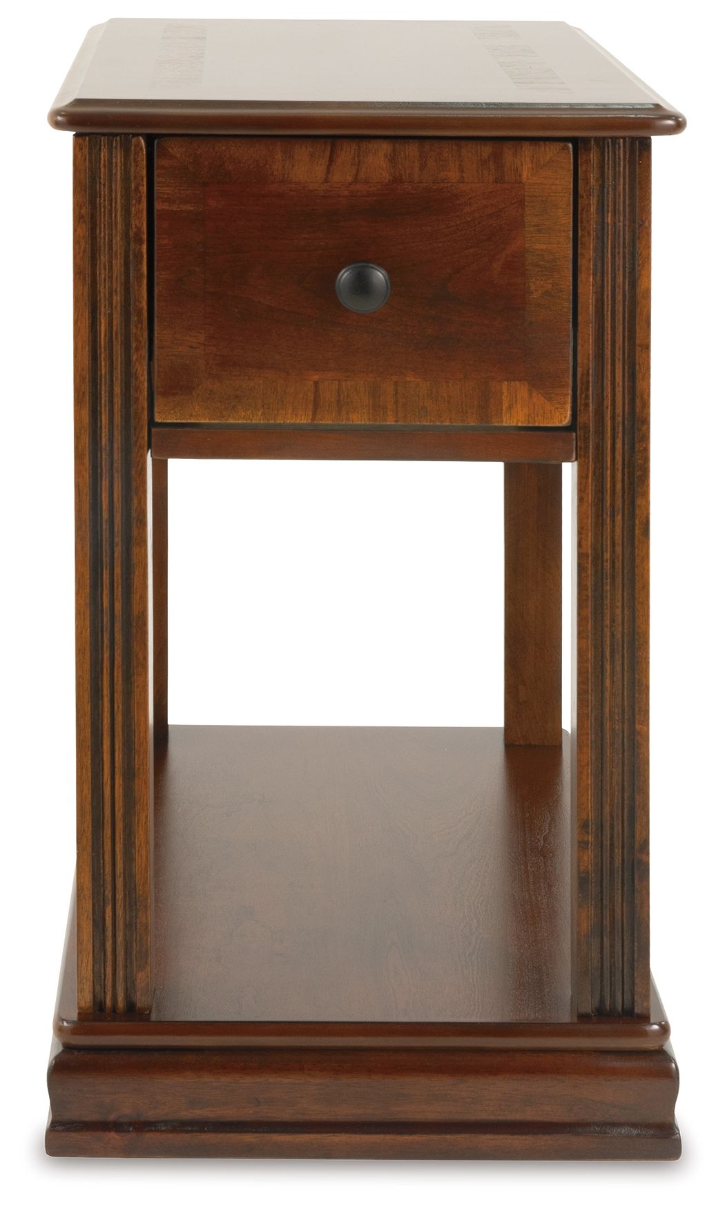 Breegin - Brown - Chair Side End Table - Removable Tray